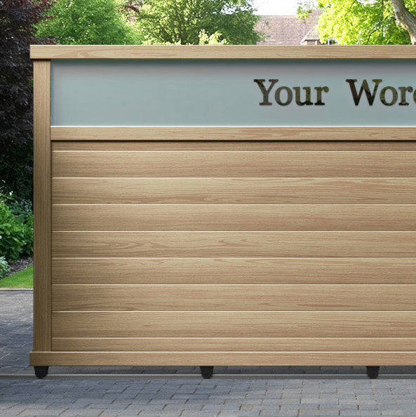 Arbour Aluminium Sliding Straight Top Driveway Gate