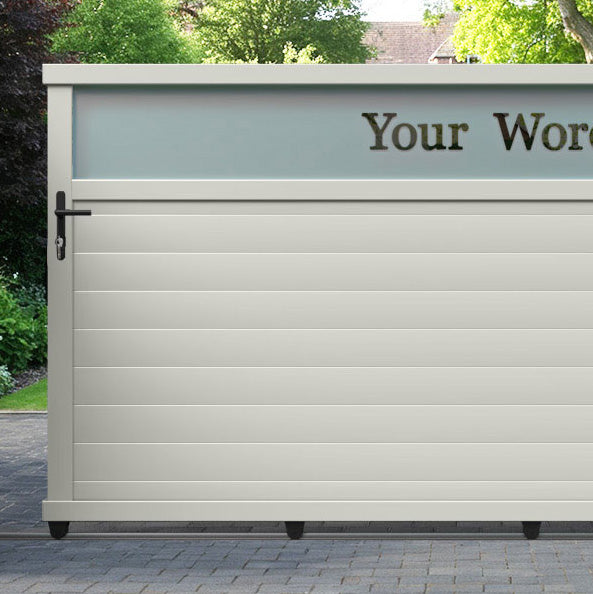 Arbour Aluminium Sliding Straight Top Driveway Gate