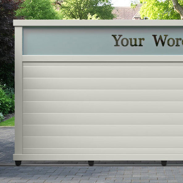 Arbour Aluminium Sliding Straight Top Driveway Gate