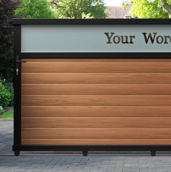 Arbour Aluminium Sliding Straight Top Driveway Gate