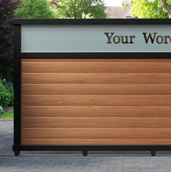 Arbour Aluminium Sliding Straight Top Driveway Gate