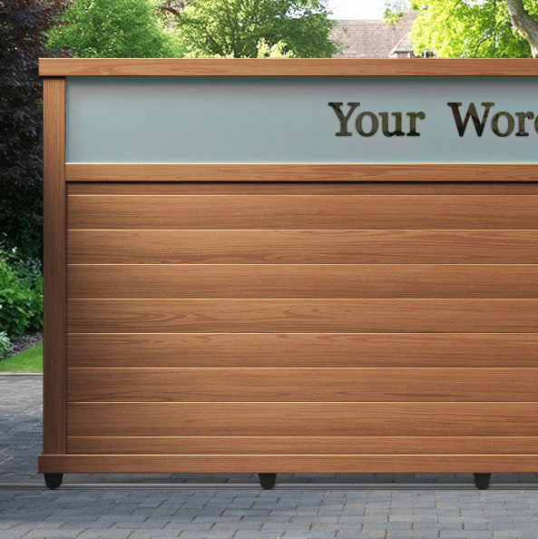 Arbour Aluminium Sliding Straight Top Driveway Gate