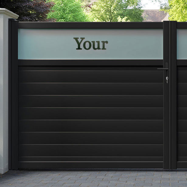 Arbour Aluminium Straight Top Driveway Gate