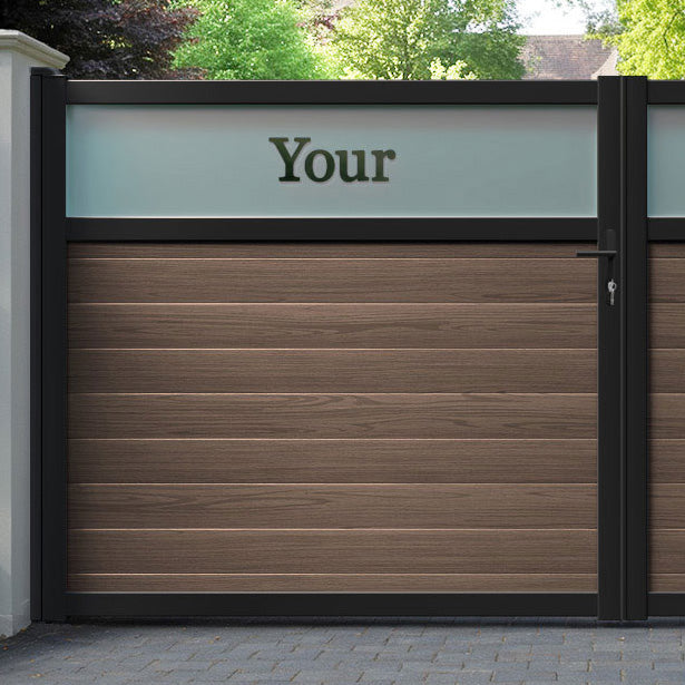 Arbour Aluminium Straight Top Driveway Gate