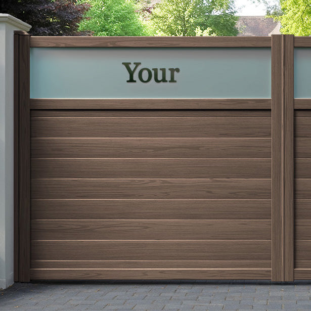 Arbour Aluminium Straight Top Driveway Gate