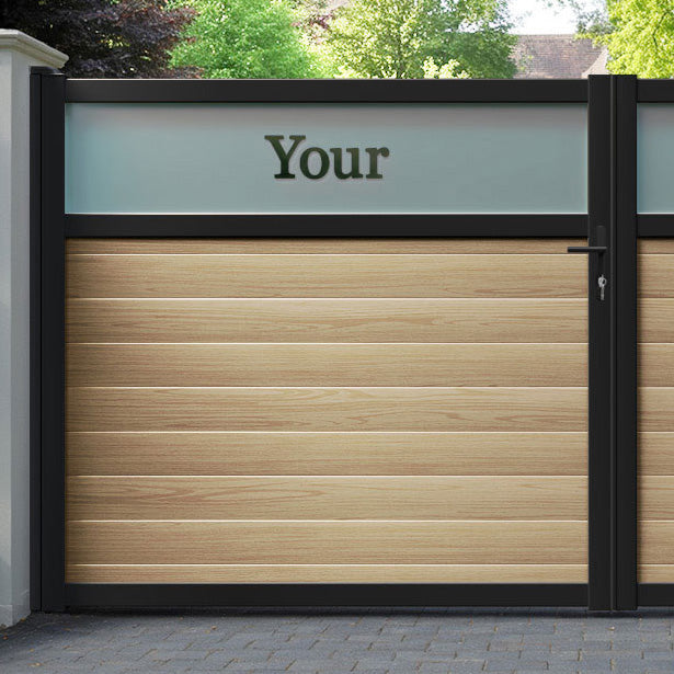 Arbour Aluminium Straight Top Driveway Gate