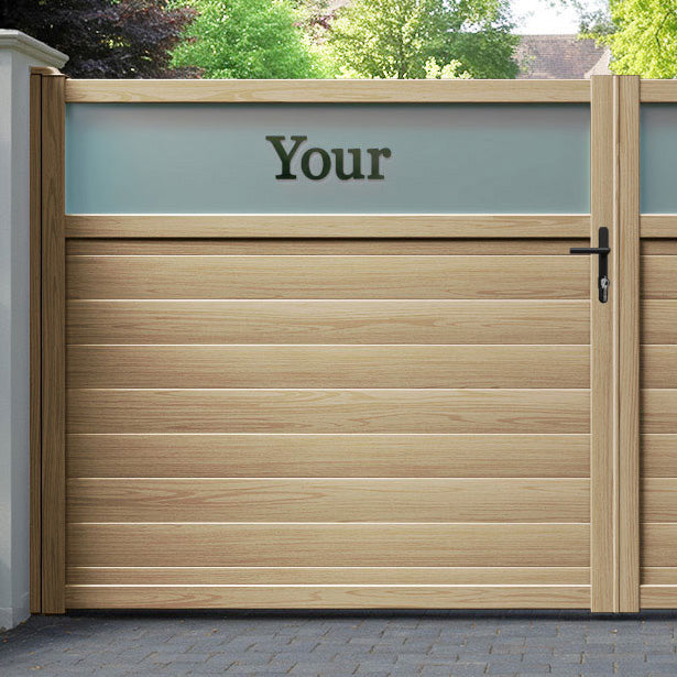 Arbour Aluminium Straight Top Driveway Gate