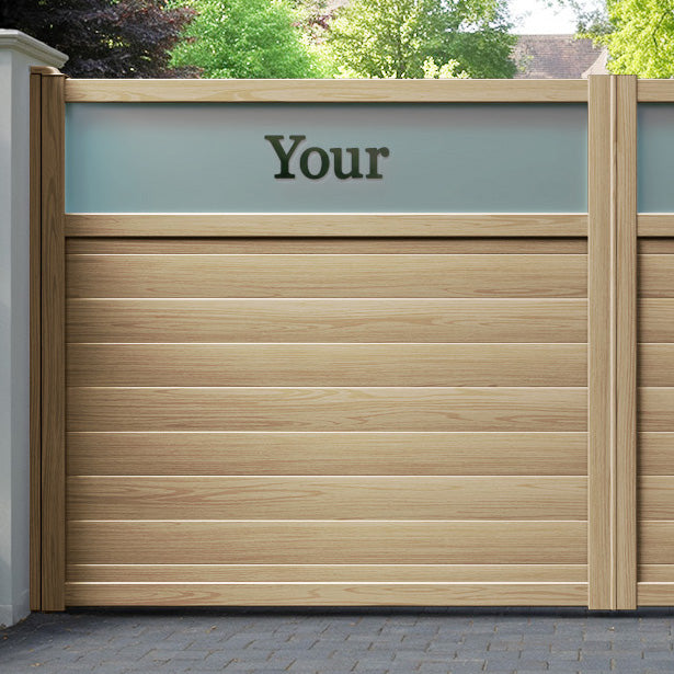 Arbour Aluminium Straight Top Driveway Gate