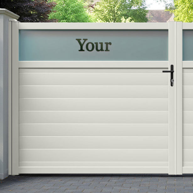 Arbour Aluminium Straight Top Driveway Gate