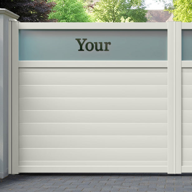 Arbour Aluminium Straight Top Driveway Gate