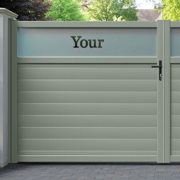 Arbour Aluminium Straight Top Driveway Gate