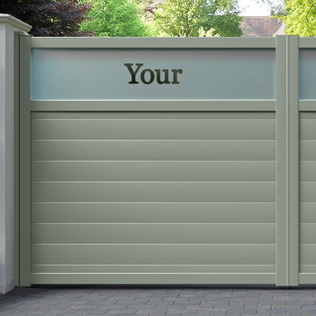 Arbour Aluminium Straight Top Driveway Gate