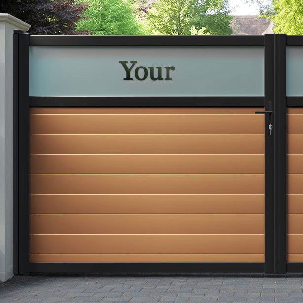 Arbour Aluminium Straight Top Driveway Gate