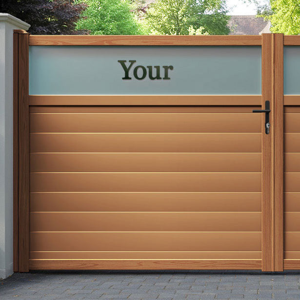 Arbour Aluminium Straight Top Driveway Gate