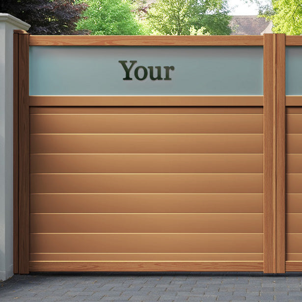 Arbour Aluminium Straight Top Driveway Gate