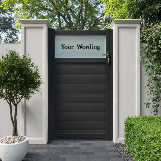 Arbour Aluminium Straight Top Pedestrian Gate