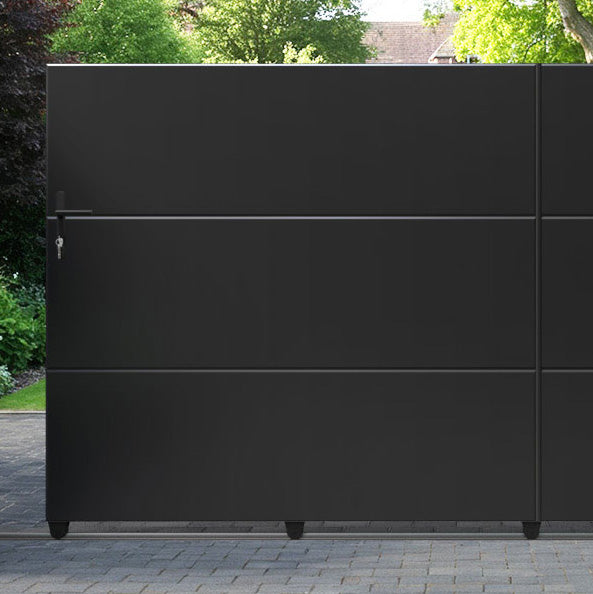 Quanta Aluminium Sliding Straight Top Driveway Gate