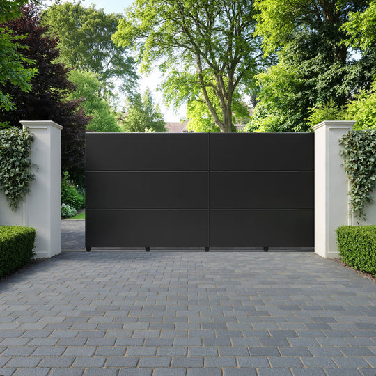 Quanta Aluminium Sliding Straight Top Driveway Gate