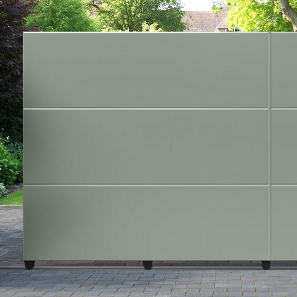 Quanta Aluminium Sliding Straight Top Driveway Gate