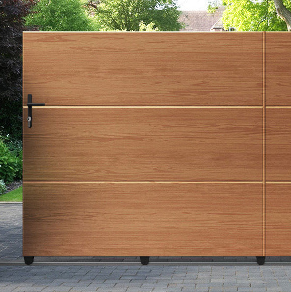 Quanta Aluminium Sliding Straight Top Driveway Gate