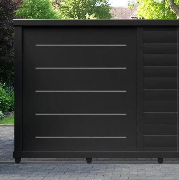 Bentley Aluminium Sliding Straight Top Driveway Gate
