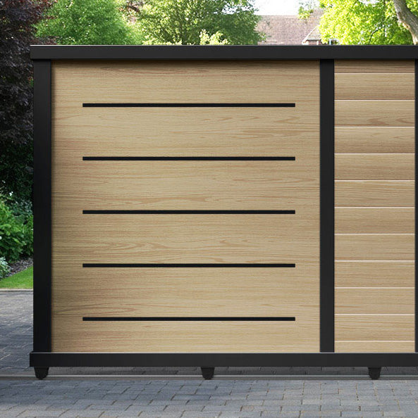 Bentley Aluminium Sliding Straight Top Driveway Gate