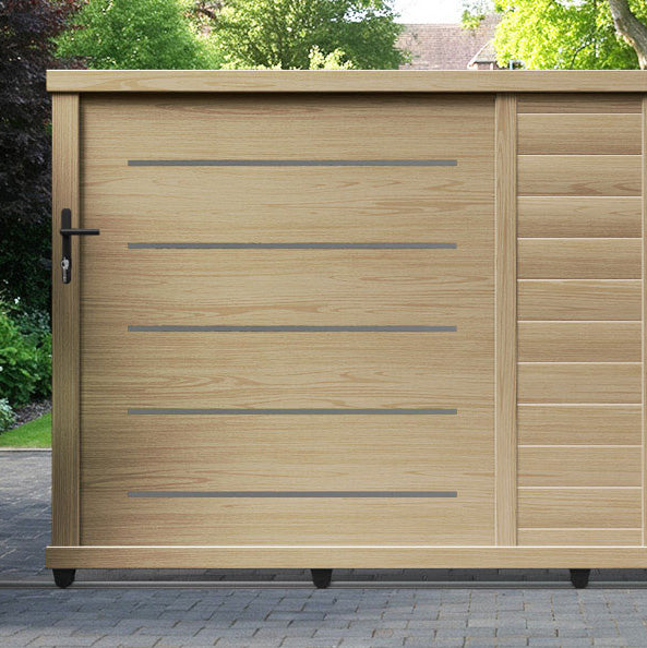 Bentley Aluminium Sliding Straight Top Driveway Gate