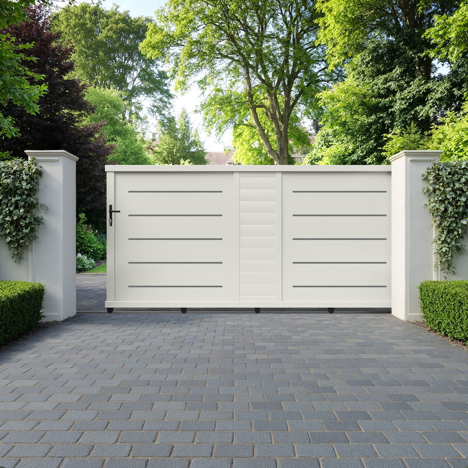 Bentley Aluminium Sliding Straight Top Driveway Gate