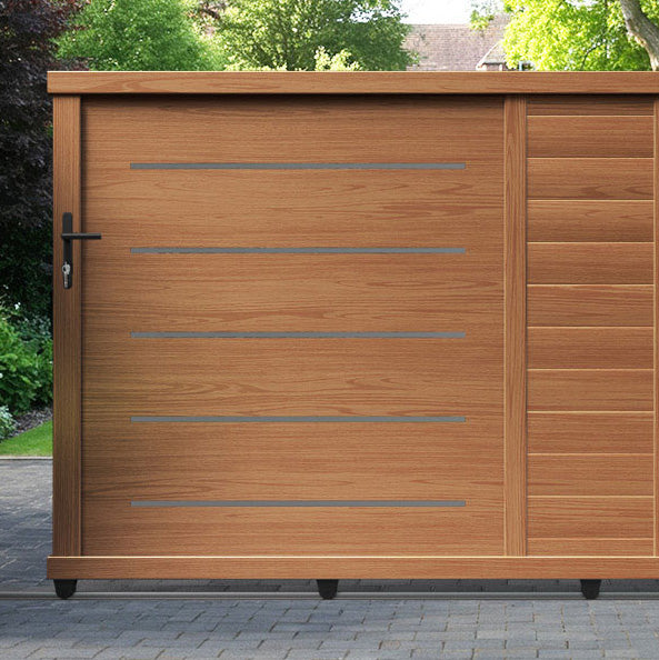 Bentley Aluminium Sliding Straight Top Driveway Gate