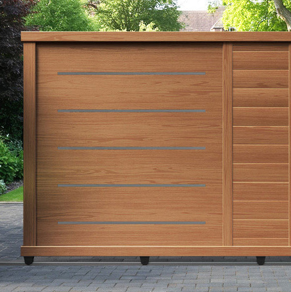 Bentley Aluminium Sliding Straight Top Driveway Gate