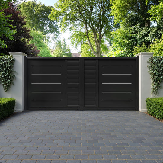 Bentley Aluminium Straight Top Driveway Gate