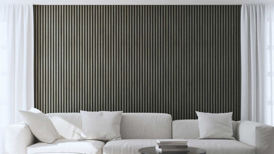 InsuSlat™ Wall Panel - Mid Grey - H240cm x W60cm (Pack of 1)