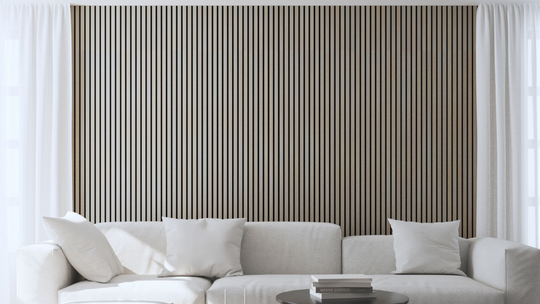 InsuSlat™ Wall Panel - Grey Oak - H240cm x W60cm (Pack of 1)