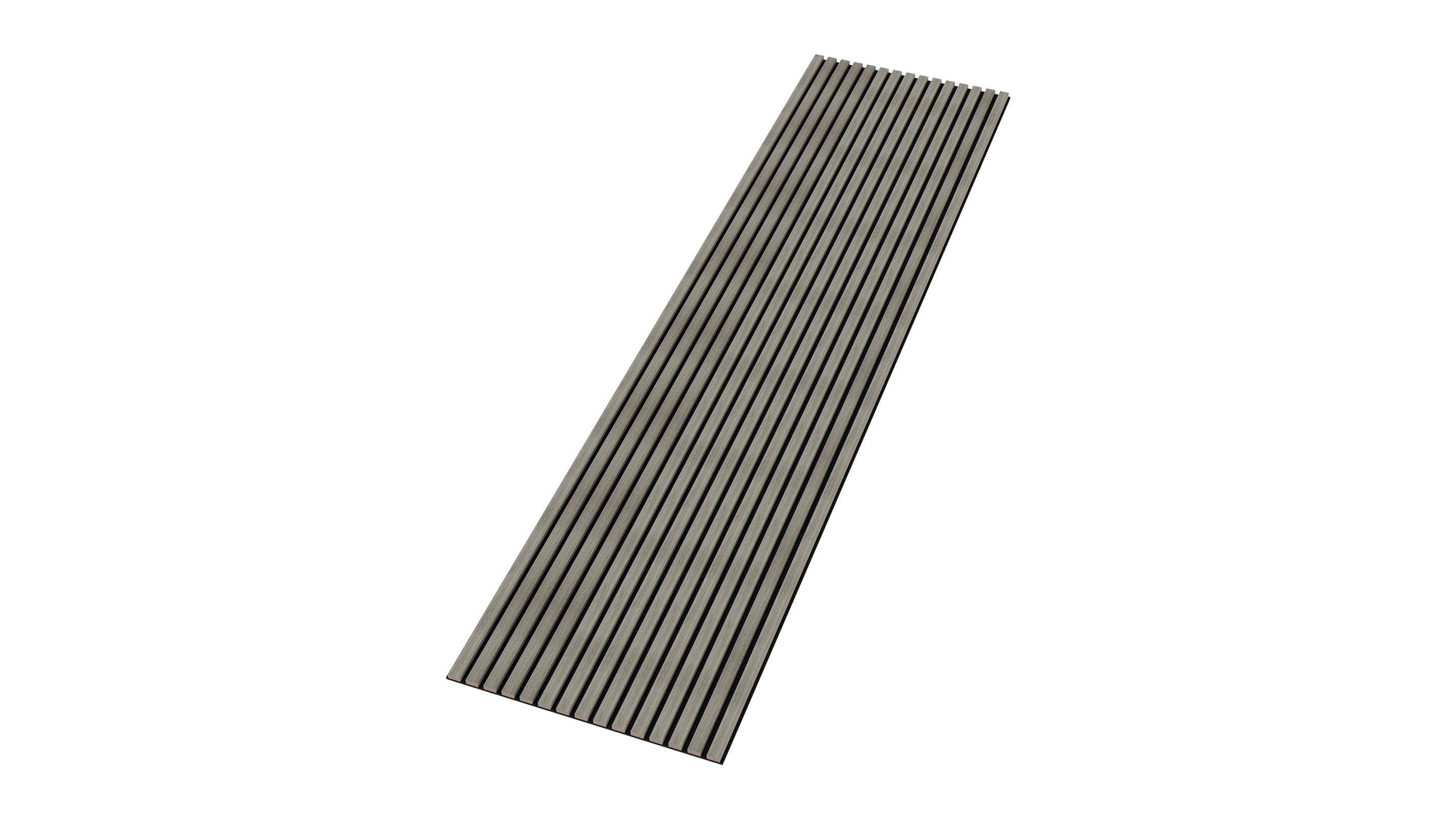 InsuSlat™ Wall Panel - Mid Grey - H240cm x W60cm (Pack of 1)