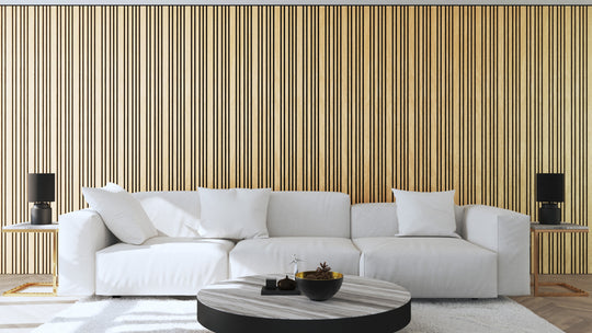 InsuSlat™ Random Wall Panel - Raw Walnut - H240cm x W60cm (Pack of 1)