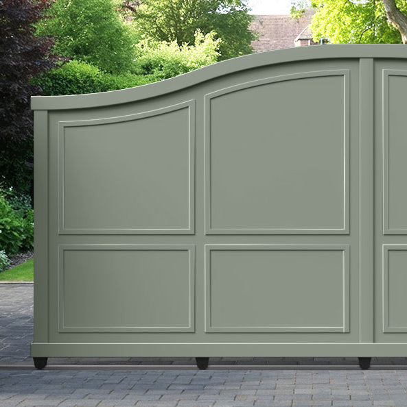 Cotswold Aluminium Sliding High Middle Driveway Gate