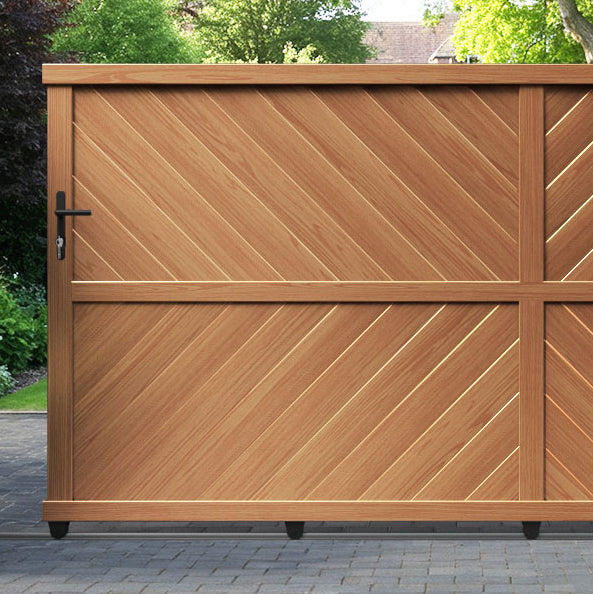 Sudbury Aluminium Sliding Straight Top Driveway Gate