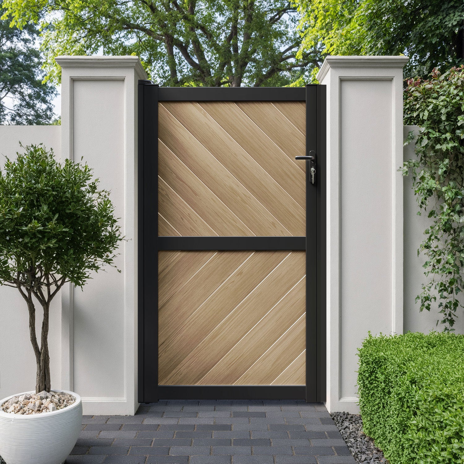 Sudbury Aluminium Straight Top Pedestrian Gate