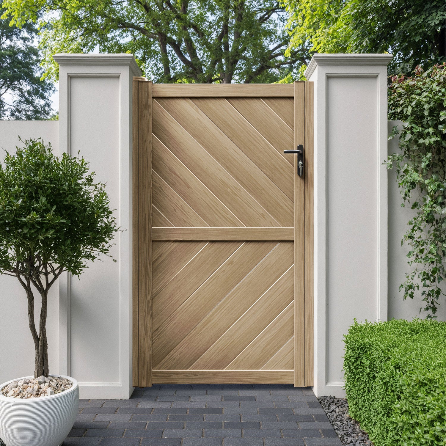 Sudbury Aluminium Straight Top Pedestrian Gate