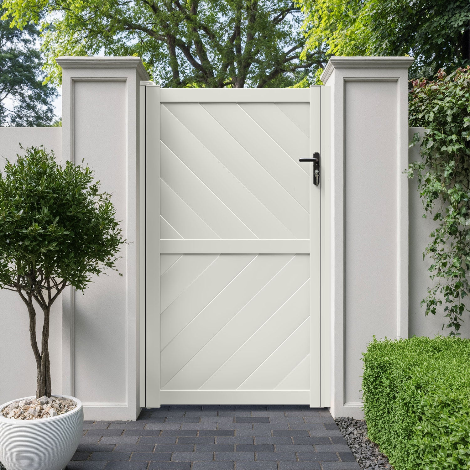 Sudbury Aluminium Straight Top Pedestrian Gate