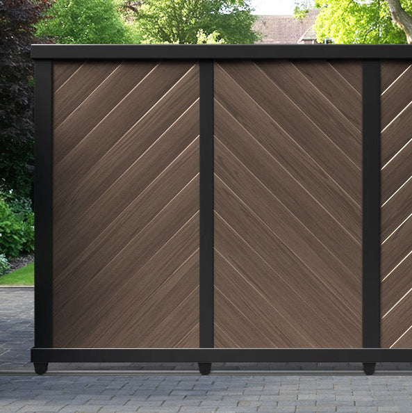 Alderton Aluminium Sliding Straight Top Driveway Gate