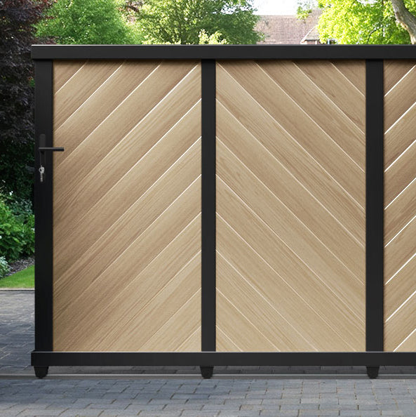 Alderton Aluminium Sliding Straight Top Driveway Gate