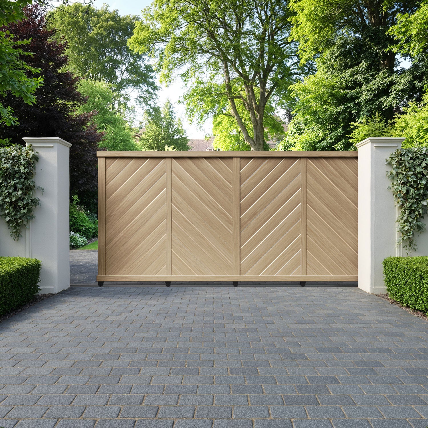 Alderton Aluminium Sliding Straight Top Driveway Gate