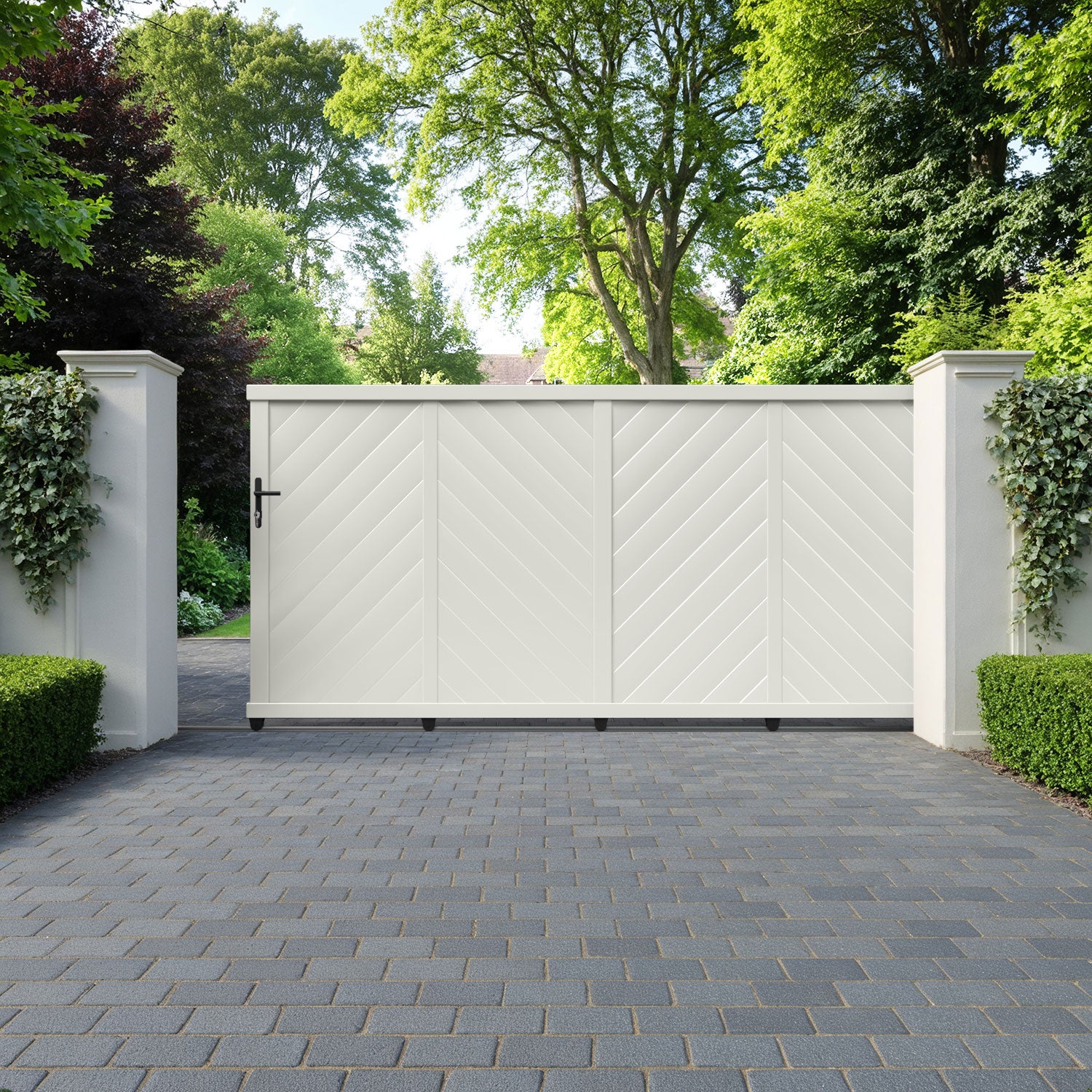 Alderton Aluminium Sliding Straight Top Driveway Gate