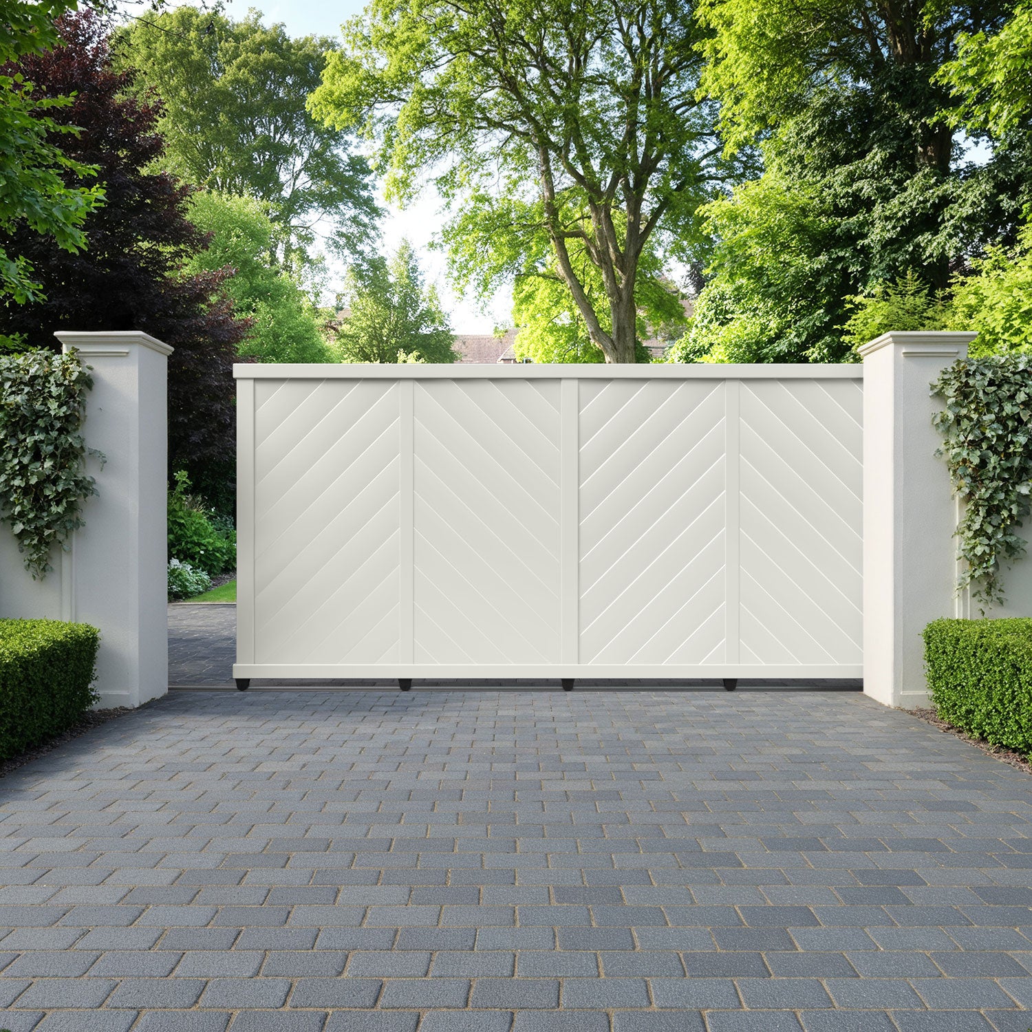 Alderton Aluminium Sliding Straight Top Driveway Gate
