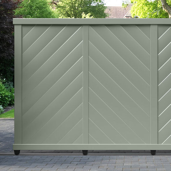 Alderton Aluminium Sliding Straight Top Driveway Gate