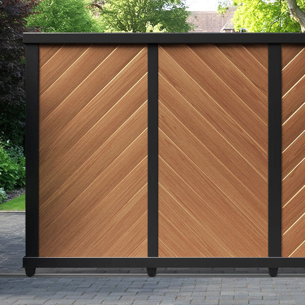 Alderton Aluminium Sliding Straight Top Driveway Gate