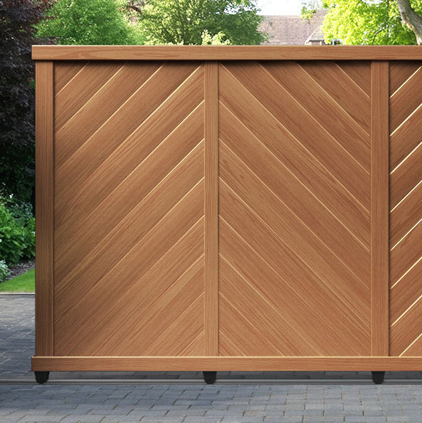 Alderton Aluminium Sliding Straight Top Driveway Gate