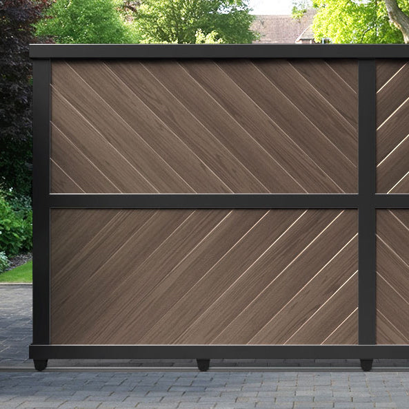 Sudbury Aluminium Sliding Straight Top Driveway Gate