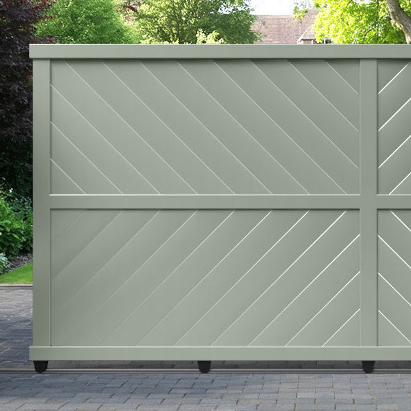 Sudbury Aluminium Sliding Straight Top Driveway Gate